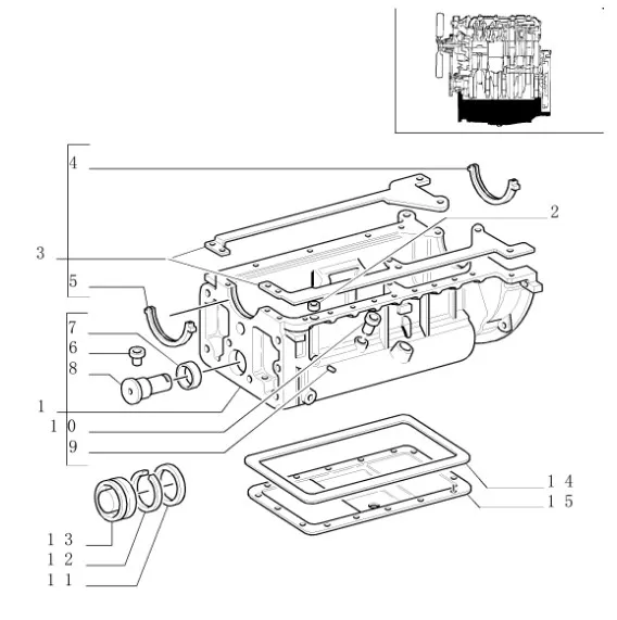 1940143 - Комплект прокладок маслянного поддона